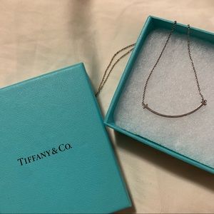 Tiffany T Smile Necklace Sterling Silver
